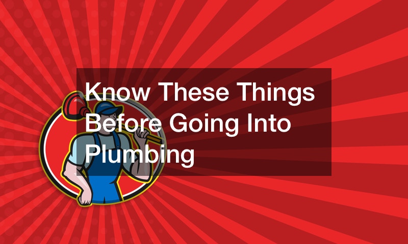 Know These Things Before Going Into Plumbing
