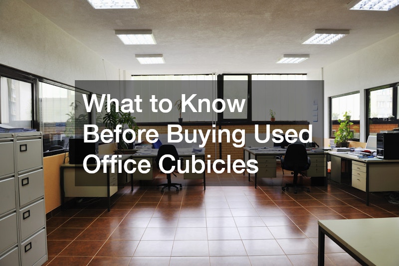 What to Know Before Buying Used Office Cubicles